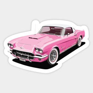 Pink Classic Barbie Car Sticker